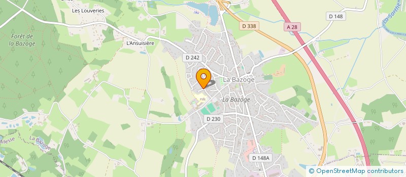 localisation de l'entreprise MADAME ISABELLE LEHOUX  LA BAZOGE