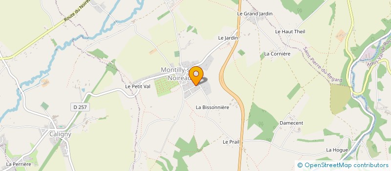 localisation de l'entreprise MADAME ISABELLE LELIEVRE à MONTILLY-SUR-NOIREAU