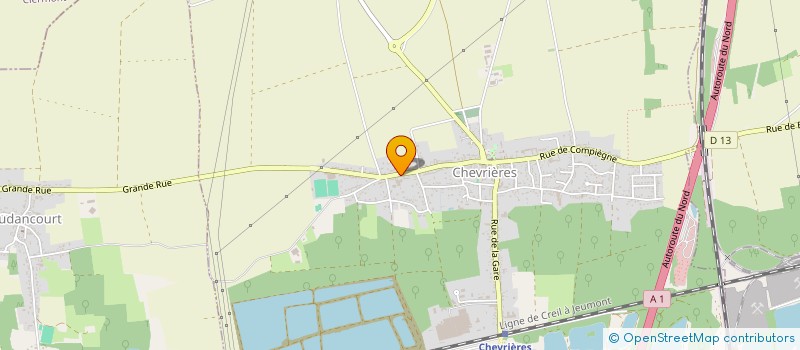 localisation de l'entreprise MADAME ISABELLE LELOIR  CHEVRIERES