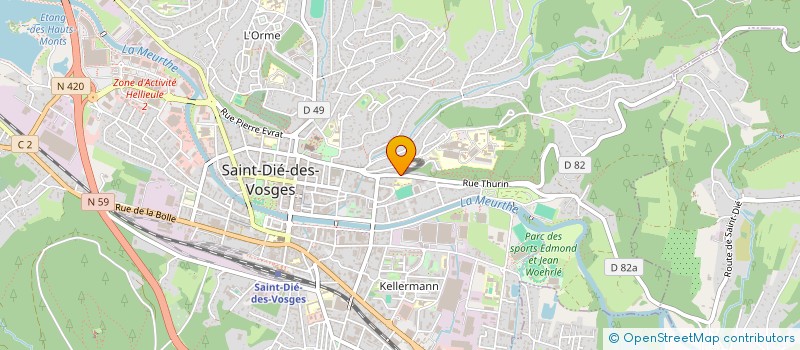 localisation de l'entreprise MADAME ISABELLE LEMARQUIS  SAINT-DIE-DES-VOSGES