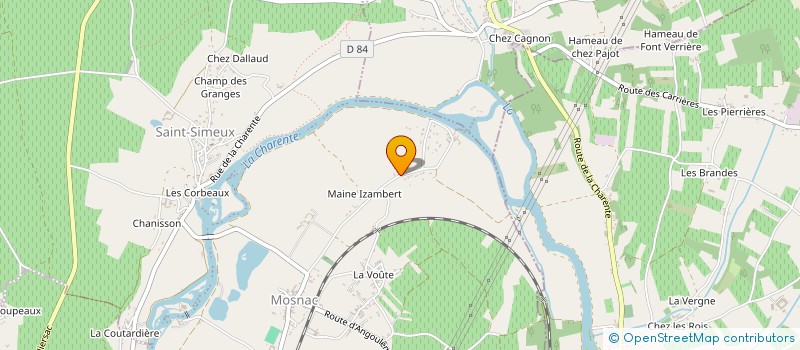 localisation de l'entreprise MADAME ISABELLE LEMIRE  MOSNAC-SAINT-SIMEUX