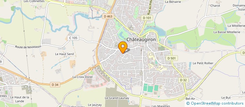 localisation de l'entreprise MADAME ISABELLE LEMOIGNE  CHATEAUGIRON