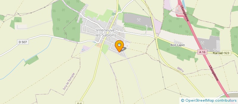 localisation de l'entreprise MADAME ISABELLE LEONARD  VILLENEUVE-LES-SABLONS