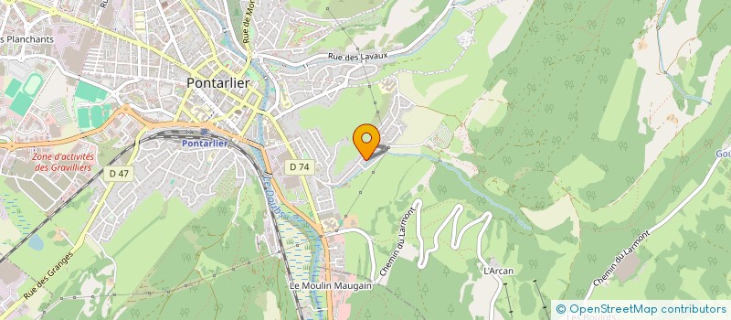 localisation de l'entreprise MADAME ISABELLE LEPEULE  PONTARLIER