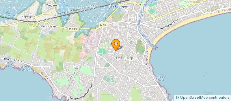 localisation de l'entreprise MADAME ISABELLE LEROI  LE POULIGUEN