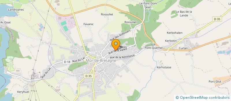 localisation de l'entreprise MADAME ISABELLE LEROUX  GUERLEDAN