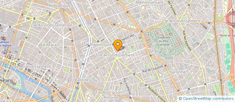 localisation de l'entreprise MADAME ISABELLE LEROUX  PARIS