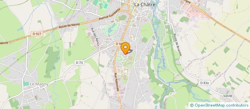 localisation de l'entreprise MADAME ISABELLE LEROUX à LA CHATRE