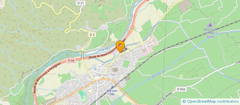 localisation de l'entreprise MADAME ISABELLE LESAINT  ILLE-SUR-TET