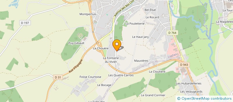 localisation de l'entreprise MADAME ISABELLE LESCASTREYRES  LOCHES