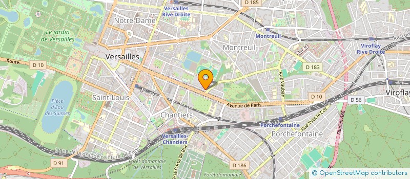 localisation de l'entreprise MADAME ISABELLE LESUEUR à VERSAILLES