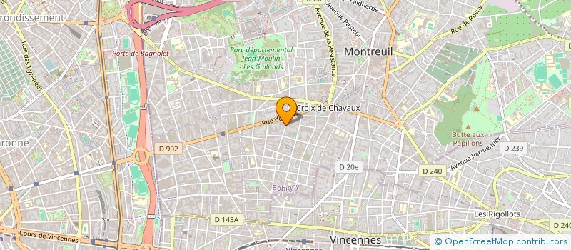 localisation de l'entreprise MADAME ISABELLE LESUISSE à MONTREUIL