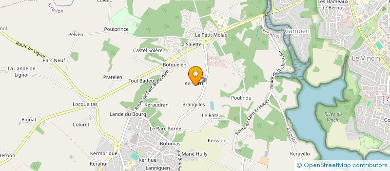 localisation de l'entreprise MADAME ISABELLE LETEMPLE à ARRADON