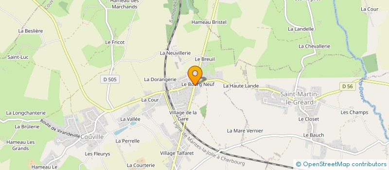 localisation de l'entreprise MADAME ISABELLE LEVEAUFRE  COUVILLE