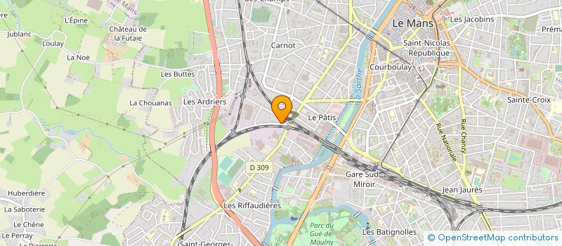 localisation de l'entreprise MADAME ISABELLE LEVEL  LE MANS