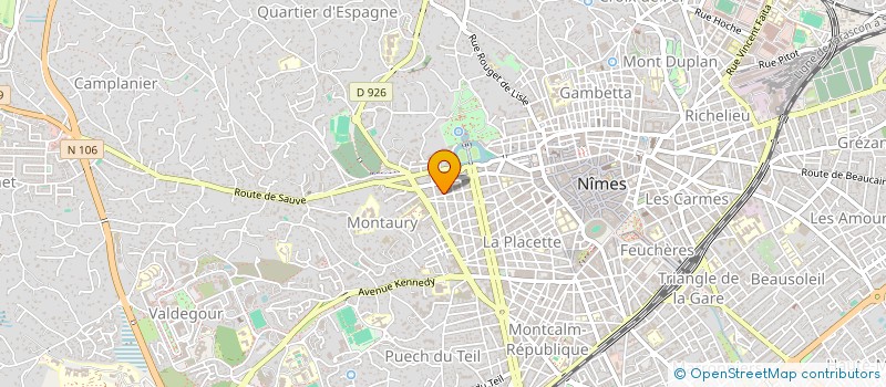 localisation de l'entreprise MADAME ISABELLE LEYGONIE  NIMES