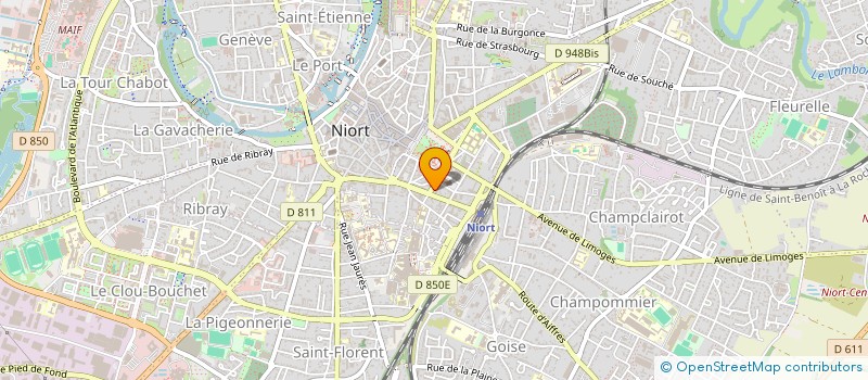 localisation de l'entreprise MADAME ISABELLE LEZAY à NIORT