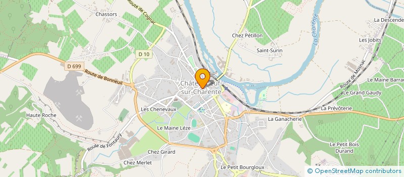 localisation de l'entreprise MADAME ISABELLE LHORTOLARY à CHATEAUNEUF-SUR-CHARENTE