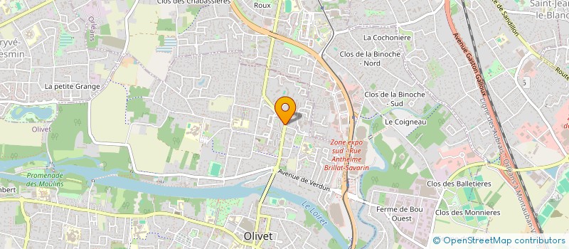 localisation de l'entreprise MADAME ISABELLE LIGER  OLIVET