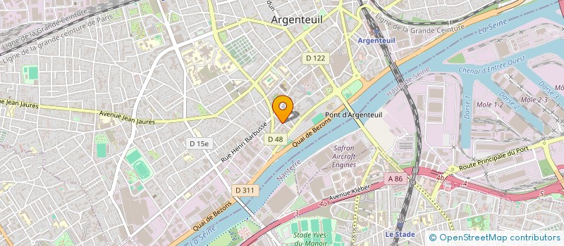 localisation de l'entreprise MADAME ISABELLE LINDIVAT  ARGENTEUIL