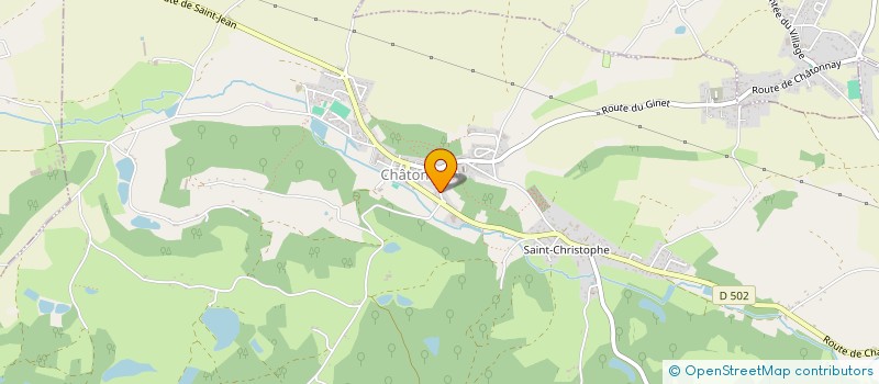 localisation de l'entreprise MADAME ISABELLE LIOGER  CHATONNAY