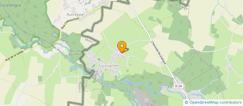 localisation de l'entreprise MADAME ISABELLE LOISEAU  GUSSIGNIES