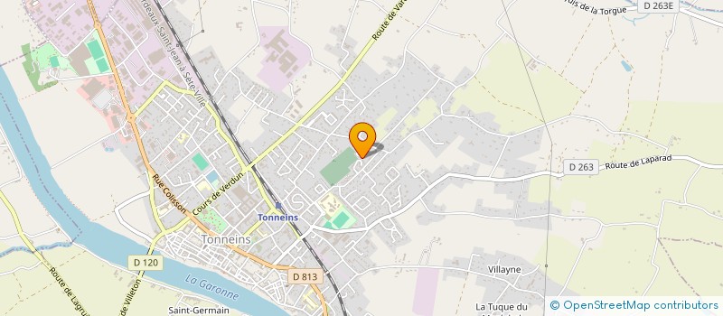 localisation de l'entreprise MADAME ISABELLE LOPEZ  TONNEINS