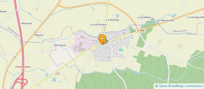 localisation de l'entreprise MADAME ISABELLE LORENDEAU  NUAILLE