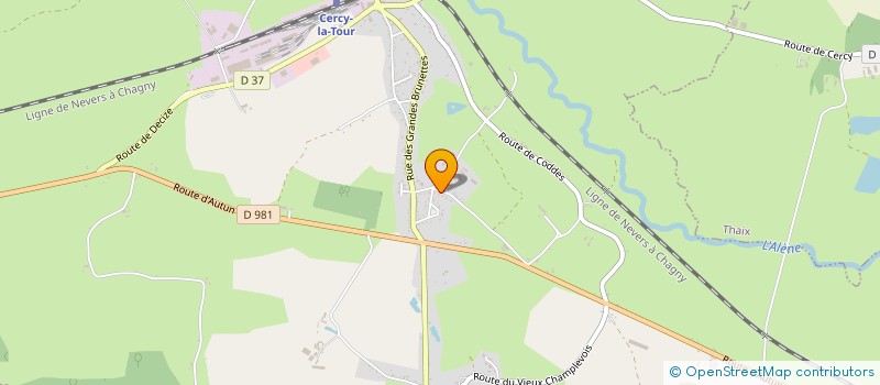 localisation de l'entreprise MADAME ISABELLE LOSSET  CERCY-LA-TOUR