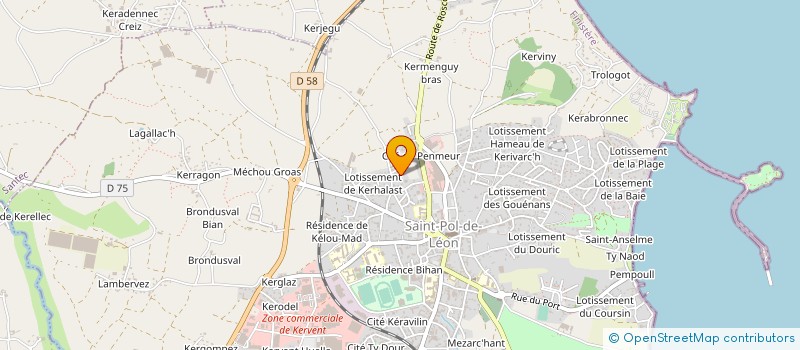 localisation de l'entreprise MADAME ISABELLE LOUIS  SAINT-POL-DE-LEON