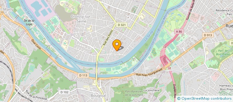 localisation de l'entreprise MADAME ISABELLE LUCAS à CROISSY-SUR-SEINE
