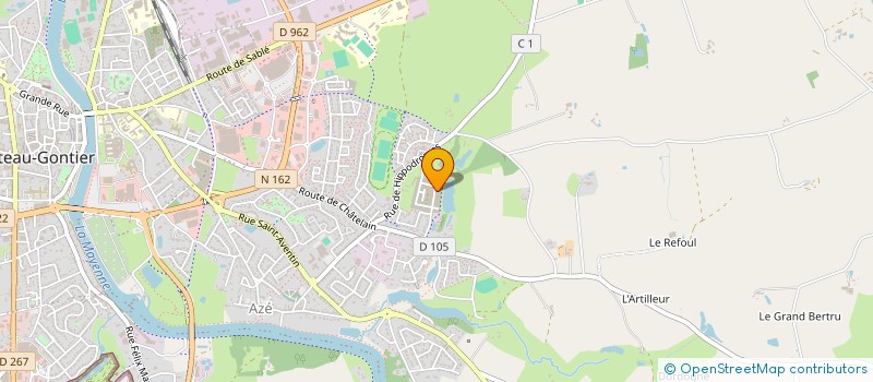 localisation de l'entreprise MADAME ISABELLE LUCAS à CHATEAU-GONTIER-SUR-MAYENNE