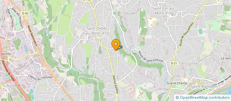 localisation de l'entreprise MADAME ISABELLE LUCET  SAINT-DIDIER-AU-MONT-D'OR