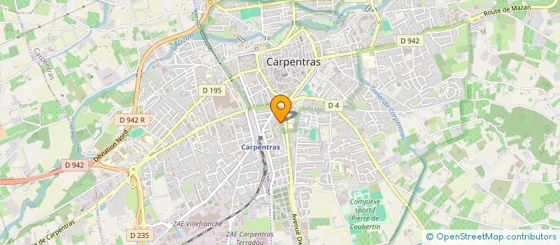localisation de l'entreprise MADAME ISABELLE LUCIENNE TOGNINI à CARPENTRAS