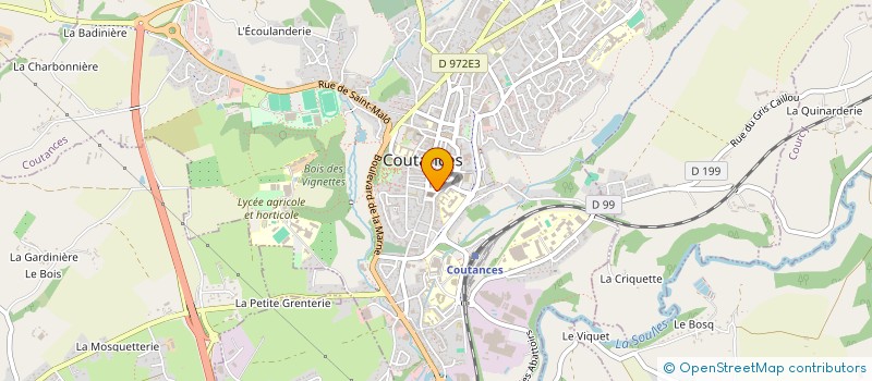 localisation de l'entreprise MADAME ISABELLE LUZET à COUTANCES