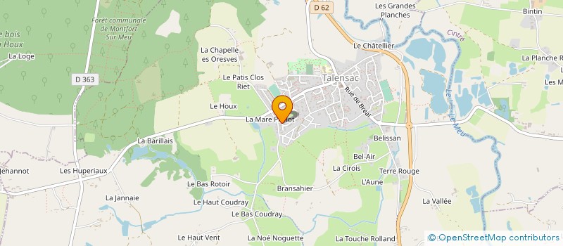 localisation de l'entreprise MADAME ISABELLE LYSIANE DELEVAQUE  TALENSAC