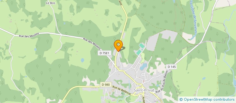 localisation de l'entreprise MADAME ISABELLE MAGNE  SAINT-PRIVAT