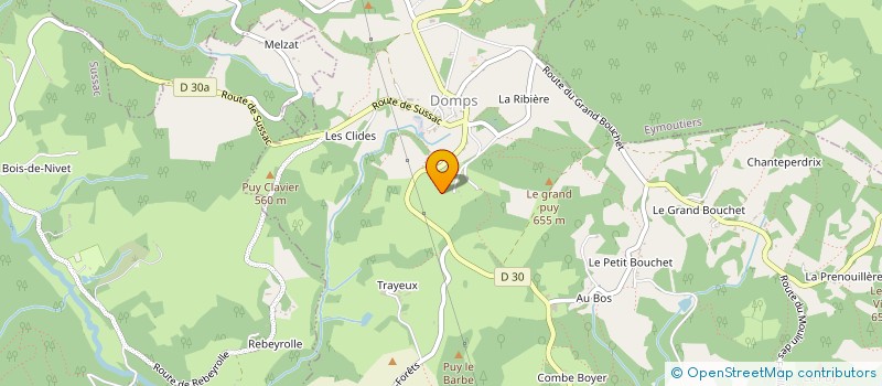 localisation de l'entreprise MADAME ISABELLE MAILLARD à DOMPS