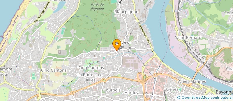 localisation de l'entreprise MADAME ISABELLE MAISONNAVE  ANGLET