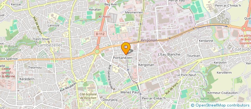 localisation de l'entreprise MADAME ISABELLE MALLART  BREST