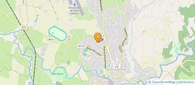 localisation de l'entreprise MADAME ISABELLE MALLEM  SAINT-GALMIER