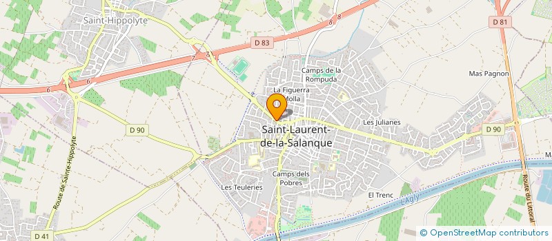 localisation de l'entreprise MADAME ISABELLE MALLET à SAINT-LAURENT-DE-LA-SALANQUE