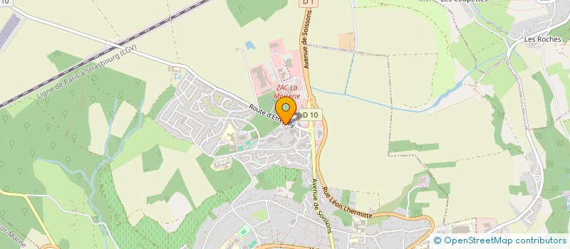 localisation de l'entreprise MADAME ISABELLE MANCHAUD BENJAMIN  CHATEAU-THIERRY