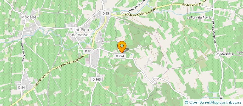 localisation de l'entreprise MADAME ISABELLE MANFRIN  SAINT-PIERRE-DE-VASSOLS