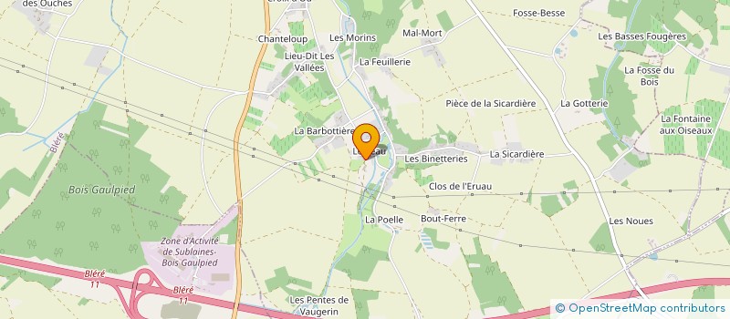 localisation de l'entreprise MADAME ISABELLE MANGEANT  BLERE