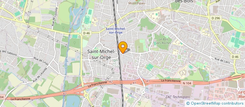 localisation de l'entreprise MADAME ISABELLE MANZONI  SAINT-MICHEL-SUR-ORGE