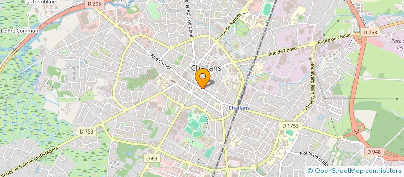 localisation de l'entreprise MADAME ISABELLE MARBAIS à CHALLANS