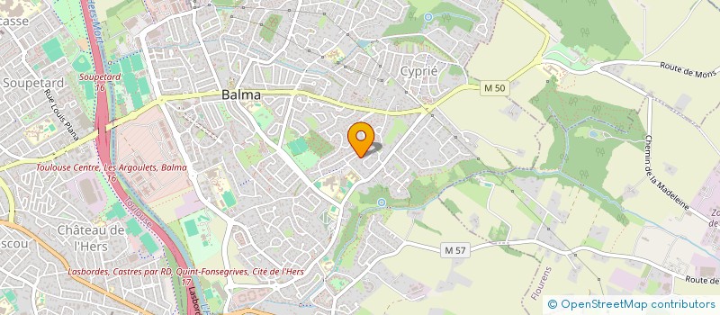 localisation de l'entreprise MADAME ISABELLE MARC  BALMA