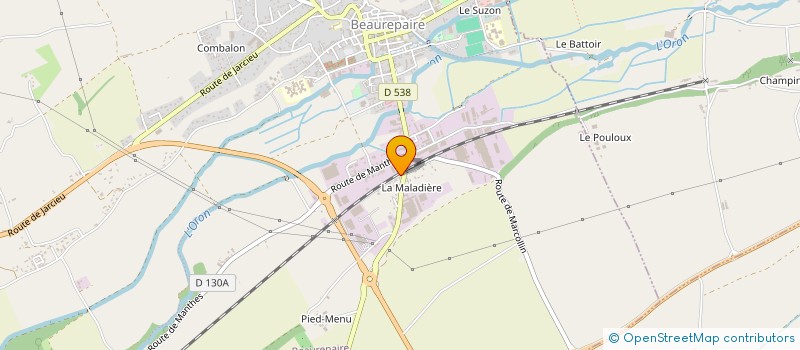 localisation de l'entreprise MADAME ISABELLE MARCELLE DUVERNEY-GUICHARD à BEAUREPAIRE
