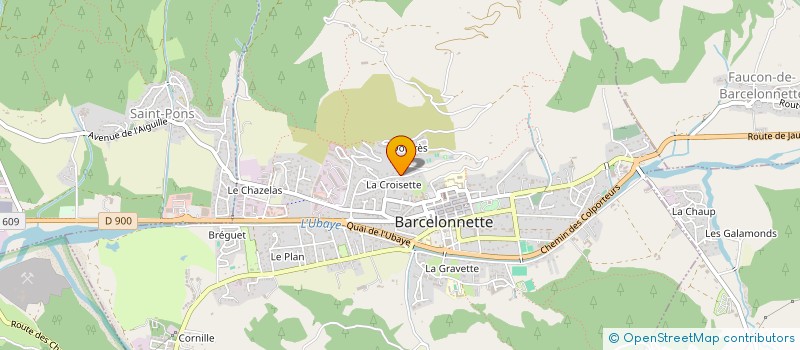 localisation de l'entreprise MADAME ISABELLE MARCELLIN  BARCELONNETTE